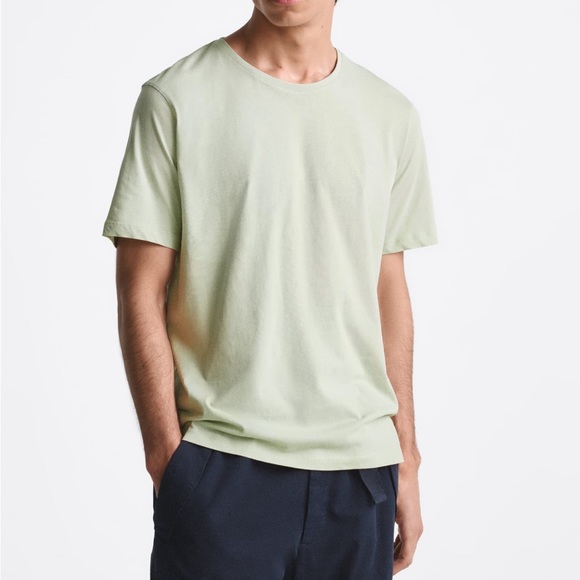Zara NWT lightweight mint tshirt size small - Picture 3 of 8